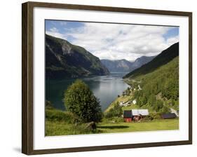 Aurlandsfjorden Near Flam, Sogn Og Fjordane, Norway, Scandinavia, Europe-Hans Peter Merten-Framed Photographic Print