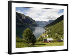 Aurlandsfjorden Near Flam, Sogn Og Fjordane, Norway, Scandinavia, Europe-Hans Peter Merten-Framed Photographic Print