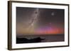 Aurora Australis And Milky Way-Alex Cherney-Framed Premium Photographic Print