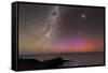 Aurora Australis And Milky Way-Alex Cherney-Framed Stretched Canvas