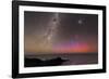 Aurora Australis And Milky Way-Alex Cherney-Framed Photographic Print