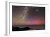 Aurora Australis And Milky Way-Alex Cherney-Framed Photographic Print