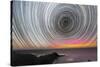 Aurora Australis And Star Trails-Alex Cherney-Stretched Canvas