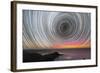 Aurora Australis And Star Trails-Alex Cherney-Framed Premium Photographic Print