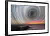 Aurora Australis And Star Trails-Alex Cherney-Framed Premium Photographic Print