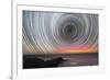 Aurora Australis And Star Trails-Alex Cherney-Framed Photographic Print