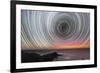 Aurora Australis And Star Trails-Alex Cherney-Framed Photographic Print