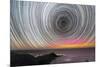 Aurora Australis And Star Trails-Alex Cherney-Mounted Photographic Print