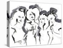 Naive Sketch - Girlfriends-Aurora Bell-Giclee Print