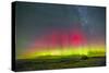 Aurora Borealis Above Grasslands National Park in Saskatchewan, Canada-Stocktrek Images-Stretched Canvas