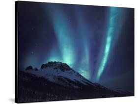Aurora Borealis Above the Brooks Range, Gates of the Arctic National Park, Alaska, USA-Hugh Rose-Stretched Canvas