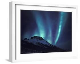 Aurora Borealis Above the Brooks Range, Gates of the Arctic National Park, Alaska, USA-Hugh Rose-Framed Premium Photographic Print