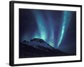 Aurora Borealis Above the Brooks Range, Gates of the Arctic National Park, Alaska, USA-Hugh Rose-Framed Photographic Print