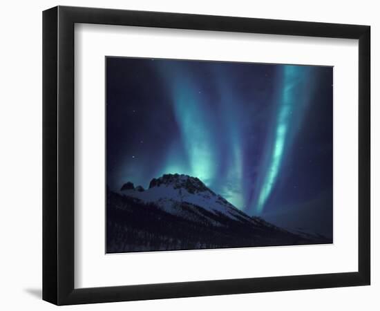 Aurora Borealis Above the Brooks Range, Gates of the Arctic National Park, Alaska, USA-Hugh Rose-Framed Photographic Print