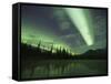 Aurora Borealis, Alaska, USA-Hugh Rose-Framed Stretched Canvas