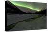 Aurora Borealis, Annie Lake, Yukon, Canada-null-Stretched Canvas