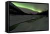 Aurora Borealis, Annie Lake, Yukon, Canada-null-Framed Stretched Canvas