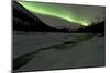 Aurora Borealis, Annie Lake, Yukon, Canada-null-Mounted Photographic Print