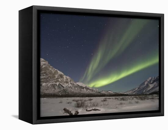 Aurora Borealis, Arctic National Wildlife Refuge, Alaska, USA-Hugh Rose-Framed Stretched Canvas
