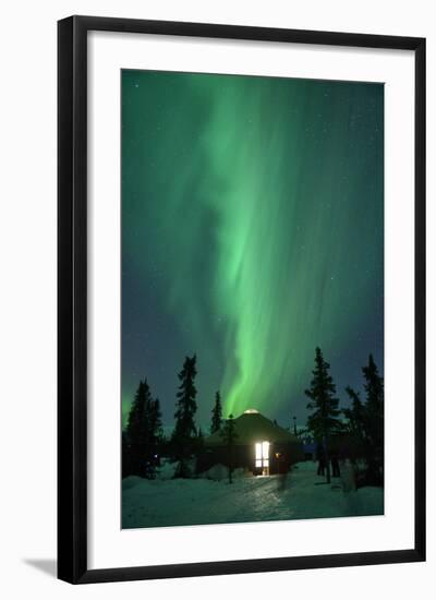 Aurora Borealis at Chena Hot Springs, Fairbanks, Alaska, Usa-Christian Heeb-Framed Photographic Print