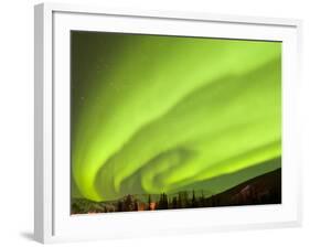 Aurora Borealis, Chena Hot Springs Lodge, Fairbanks, Alaska, USA-Cathy & Gordon Illg-Framed Photographic Print
