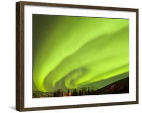 Aurora Borealis, Chena Hot Springs Lodge, Fairbanks, Alaska, USA-Cathy & Gordon Illg-Framed Photographic Print