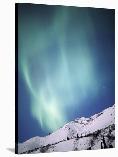 Aurora Borealis, Chugach State Park, Anchorage, Alaska-null-Stretched Canvas