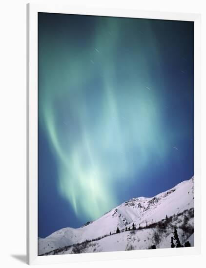 Aurora Borealis, Chugach State Park, Anchorage, Alaska-null-Framed Photographic Print