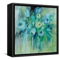 Aurora Borealis Florals-Silvia Vassileva-Framed Stretched Canvas