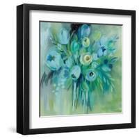 Aurora Borealis Florals-Silvia Vassileva-Framed Art Print