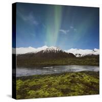 Aurora Borealis, Hafrafell, Skaftafell, South Iceland, Iceland-Rainer Mirau-Stretched Canvas
