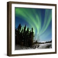 Aurora Borealis In Alaska-Chris Madeley-Framed Premium Photographic Print