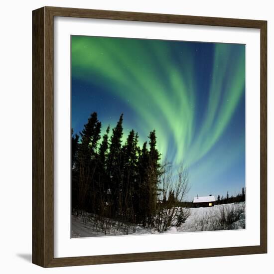 Aurora Borealis In Alaska-Chris Madeley-Framed Premium Photographic Print