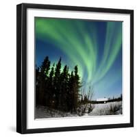 Aurora Borealis In Alaska-Chris Madeley-Framed Premium Photographic Print