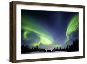 Aurora Borealis In Alaska-Chris Madeley-Framed Photographic Print