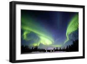 Aurora Borealis In Alaska-Chris Madeley-Framed Photographic Print