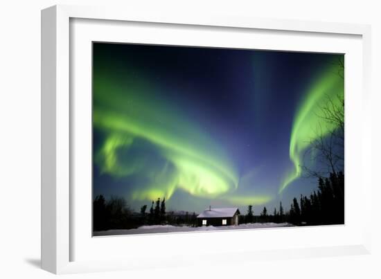 Aurora Borealis In Alaska-Chris Madeley-Framed Photographic Print