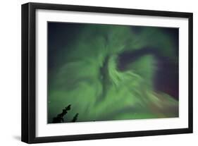 Aurora Borealis in Clear Skies, Yukon, Canda-null-Framed Photographic Print