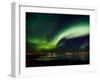 Aurora Borealis in the Sky, Alftanes, Reykjavik, Iceland-null-Framed Photographic Print