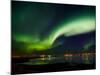 Aurora Borealis in the Sky, Alftanes, Reykjavik, Iceland-null-Mounted Photographic Print