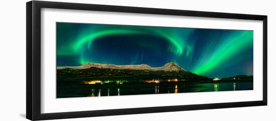 Aurora Borealis, Mt Ejsa, Reykjavik, Iceland-null-Framed Photographic Print