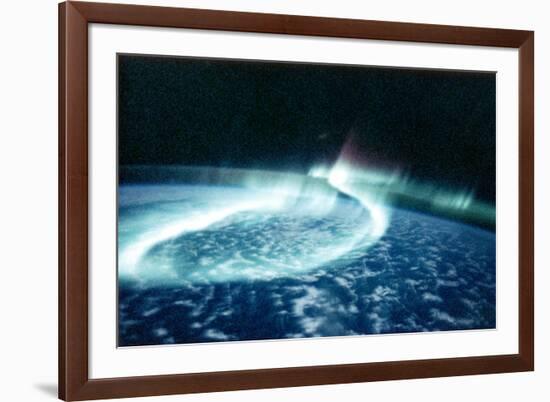 Aurora Borealis (Northern Light) Viewed from Space-null-Framed Photographic Print