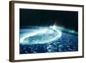 Aurora Borealis (Northern Light) Viewed from Space-null-Framed Photographic Print