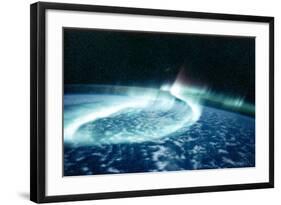 Aurora Borealis (Northern Light) Viewed from Space-null-Framed Photographic Print