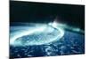 Aurora Borealis (Northern Light) Viewed from Space-null-Mounted Photographic Print