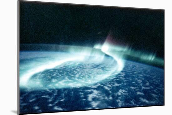 Aurora Borealis (Northern Light) Viewed from Space-null-Mounted Photographic Print