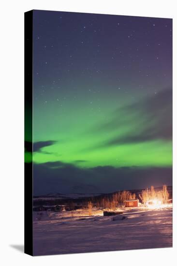 Aurora Borealis (Northern Lights), Abisko, Lapland, Arctic Circle, Sweden, Scandinavia, Europe-Christian Kober-Stretched Canvas