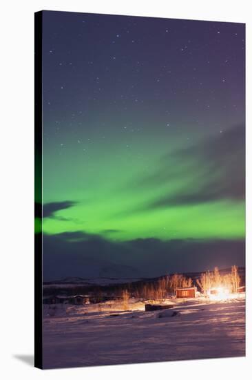 Aurora Borealis (Northern Lights), Abisko, Lapland, Arctic Circle, Sweden, Scandinavia, Europe-Christian Kober-Stretched Canvas