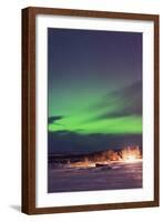 Aurora Borealis (Northern Lights), Abisko, Lapland, Arctic Circle, Sweden, Scandinavia, Europe-Christian Kober-Framed Photographic Print