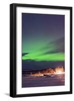 Aurora Borealis (Northern Lights), Abisko, Lapland, Arctic Circle, Sweden, Scandinavia, Europe-Christian Kober-Framed Photographic Print